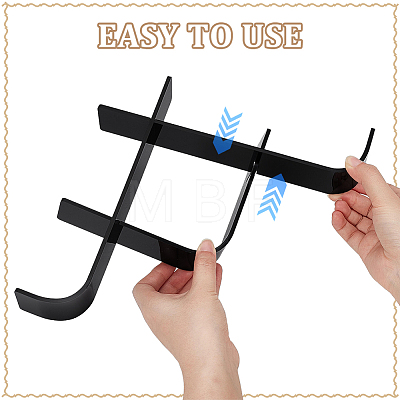 2Pcs Acrylic Hockey Puck Holder AJEW-WH0817-024B-02-1