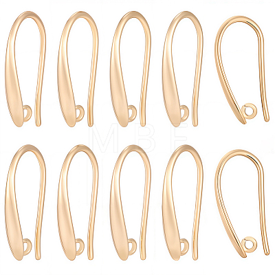 30Pcs Brass Ear Hooks KK-BBC0029-09-1