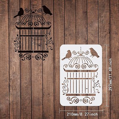 Large Plastic Reusable Drawing Painting Stencils Templates DIY-WH0202-196-1