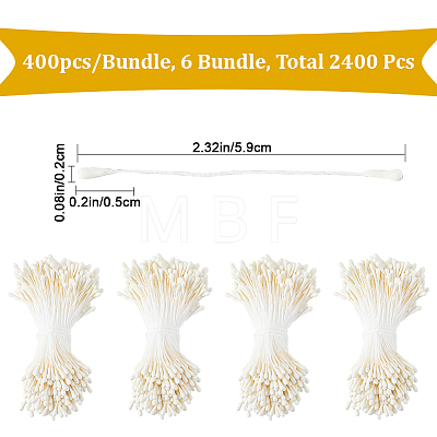 6Bundles Gypsum Artificial Flower Heart Core DIY-GF0014-11B-1