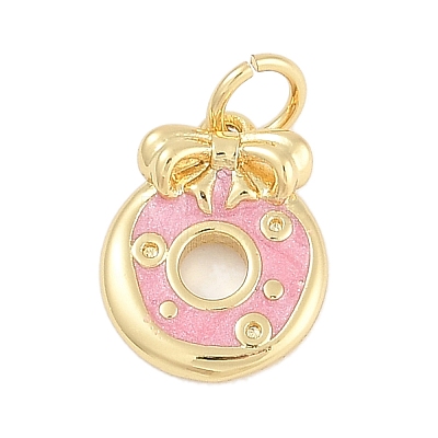 Brass Enamel Charms KK-Q028-12A-G-1