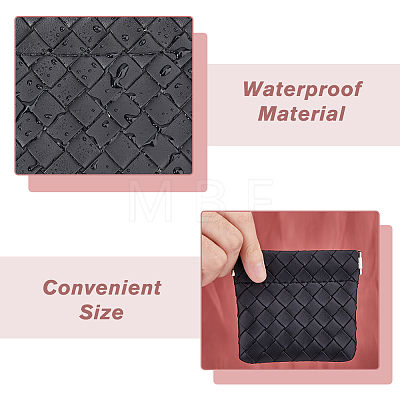 Rectangle Imitation Leather Multipurpose Shrapnel Makeup Bags ABAG-WH0039-20A-02-1