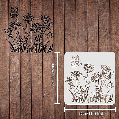 Plastic Reusable Drawing Painting Stencils Templates DIY-WH0172-341-1
