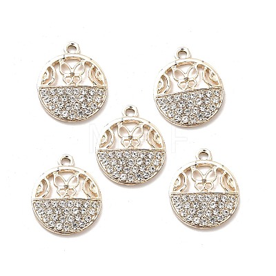 Alloy Crystal Rhinestone Pendants ALRI-C007-63LG-1