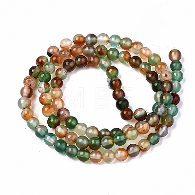 Natural Peacock Agate Beads Strands X-G-S359-234-1