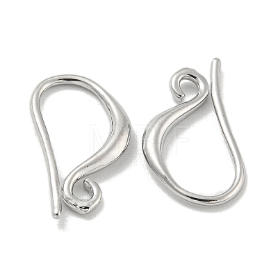 Brass Earring Hooks KK-L075-008P-1