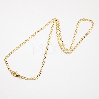Trendy Men's 304 Stainless Steel Twisted Chain Necklaces NJEW-M069-A-01-1