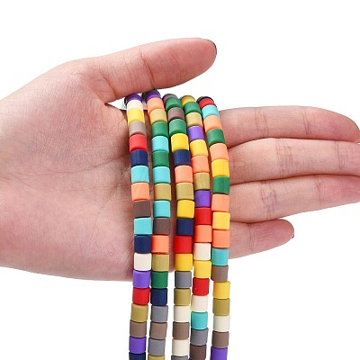 Polymer Clay Bead Strands X-CLAY-T001-C28-1