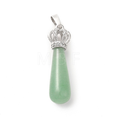 Natural Green Aventurine Pendants G-G976-01P-11-1