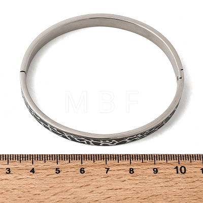 304 Stainless Steel Enamel Hinged Bangles BJEW-D408-19P-1