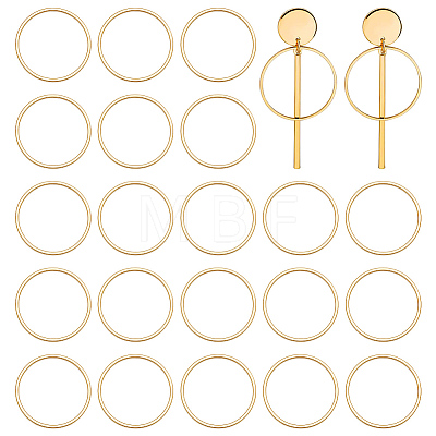 30Pcs Brass Linking Rings KK-UN0006-05-1