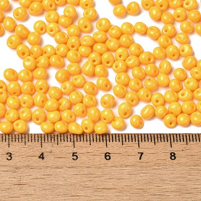 6/0 Opaque Baking Paint Glass Seed Beads SEED-M012-02A-21-1
