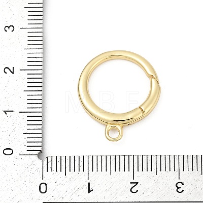 Brass Spring Gate Rings KK-U062-50G-1
