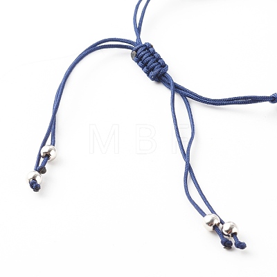 Adjustable Nylon Cord Braided Bead Bracelets BJEW-JB06204-1