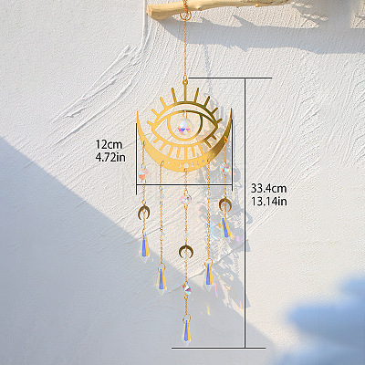Alloy Evil Eye Pendant Decorations PW-WG26991-01-1
