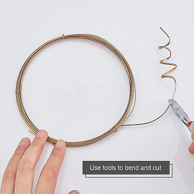 Half Round Brass Wire for Jewelry Making CWIR-WH0003-02G-1