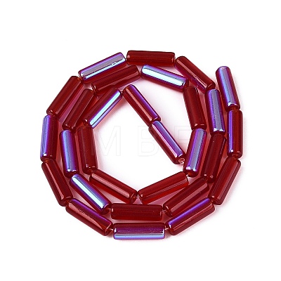 Electroplate Transparent Glass Beads Strands EGLA-Q132-02A-E03-1