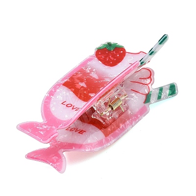 PVC Plastic Claw Hair Clips for Women Girl OHAR-D001-07B-1