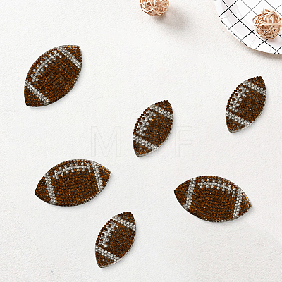 12Pcs 2 Styles Sport Resin Rhinestone Hot Melt Adhesive on the Back DIY-GF0014-26-1