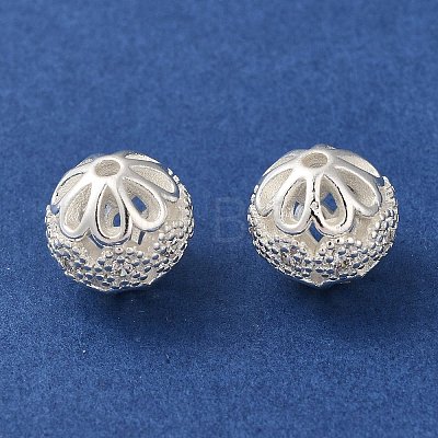 Rack Plating Brass Pave Cubic Zirconia Beads KK-M285-32A-S-1