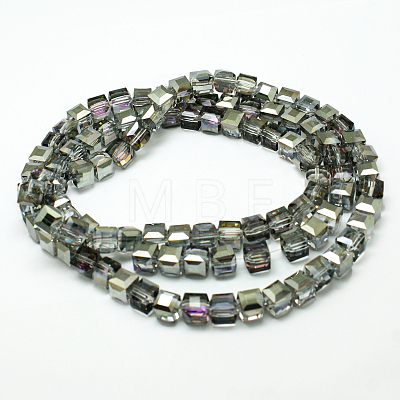 Electorplated Glass Beads EGLA-E006-1C-1