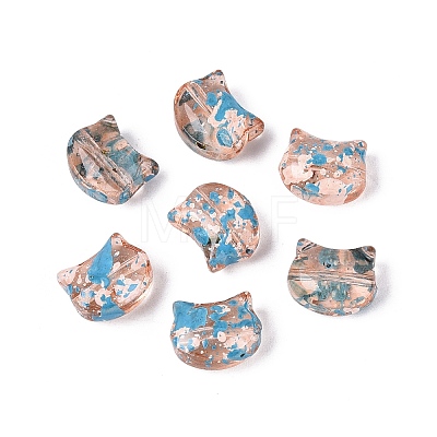 Picasso Transparent Glass Beads SEED-N012-07J-1