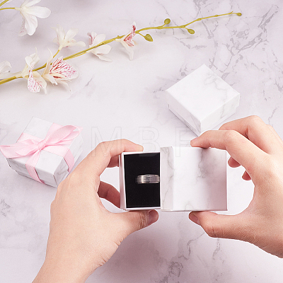 Paper Cardboard Jewelry Ring Boxes X1-CBOX-E012-05A-1