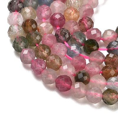 Natural Multicolor Tourmaline Beads Strands GG-CBA5A1A-A10-04-1