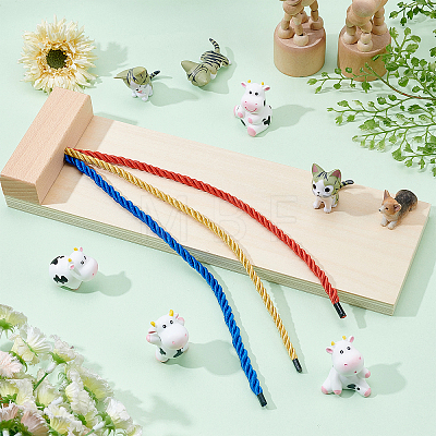 Wooden Hair Braided Training Aids AJEW-WH0258-207-1