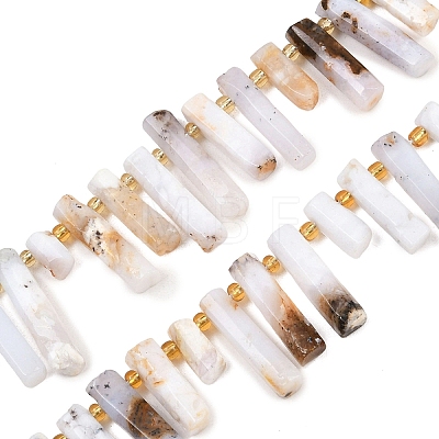 Natural White African Opal Beads Strands G-F829-A02-01-1