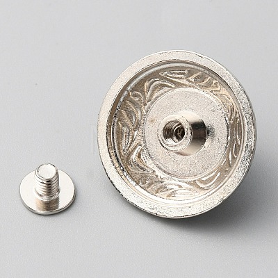 Zinc Alloy Buttons BUTT-WH0028-36B-02-1