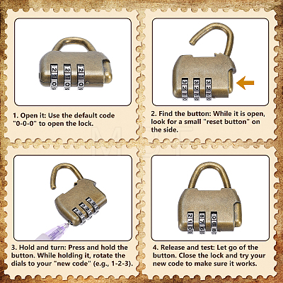 1Pcs Vintage Wooden Jewelry Treasure Chest Packaging Boxes for Trinkets CON-TW0001-06-1