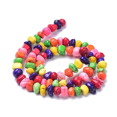 Natural Magnesite Beads Strands X-TURQ-P001-02A-01-1