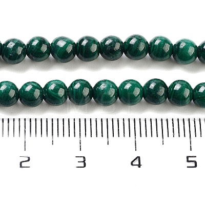 Natural Malachite Beads Strands X-G-I001-4mm-01-1