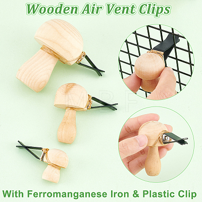 3Pcs Wooden Air Vent Clips JEWB-AB00031-1