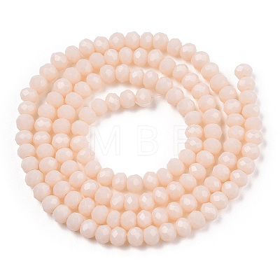 Opaque Solid Color Glass Beads Strands EGLA-A034-P8mm-D17-1