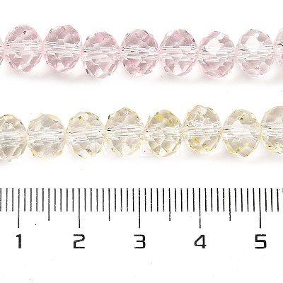 Transparent Painted Glass Beads Strands DGLA-A034-T8mm-A25-1