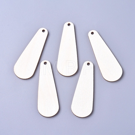 Unfinished Blank Poplar Wood Big Pendants WOOD-D021-11-1