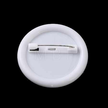 Round Plastic Brooch Base Settings KY-D025-02A-1