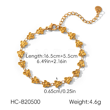 304 Stainless Steel Link Chain Bracelets for Women WG02468-04-1