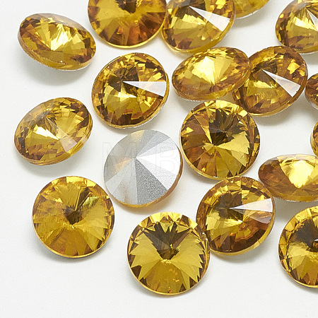 Pointed Back Glass Rhinestone Cabochons RGLA-T086-6mm-22-1