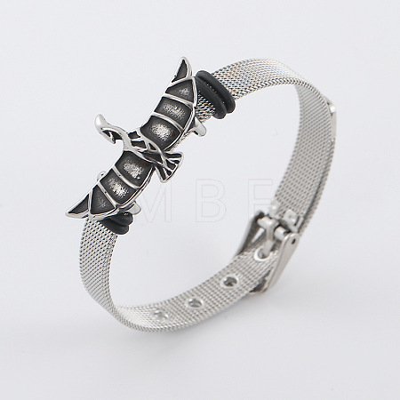 Punk 304 Stainless Steel Watch Band Bracelets for Men ZQ0650-1