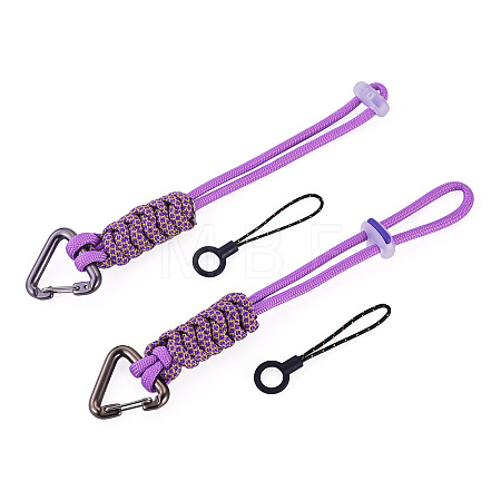 Polyester Cord Ropes Pendant Decorations HJEW-TADJ0022-01B-1