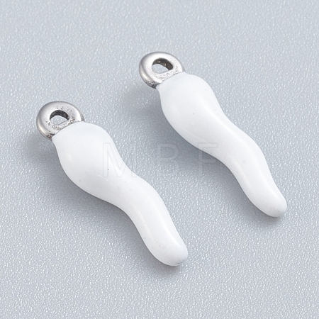 304 Stainless Steel Pendants STAS-I148-02P-10-1