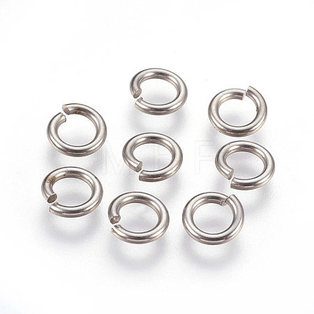 Tarnish Resistant 304 Stainless Steel Saw Cut Open Jump Rings STAS-P212-25P-23-1
