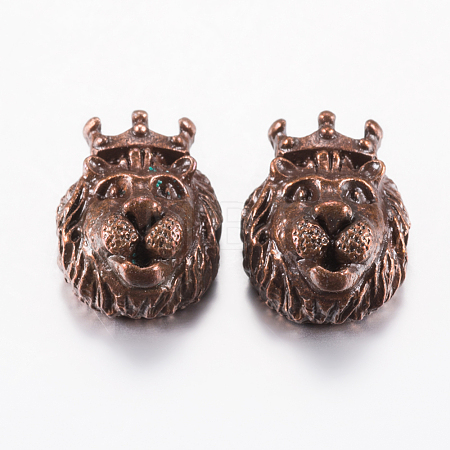 Tibetan Style Alloy Beads PALLOY-F200-08R-1
