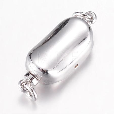 Tarnish Resistant 304 Stainless Steel Box Clasps STAS-G071-49P-1