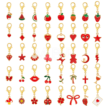 40Pcs Alloy Enamel Shoes Charms HJEW-PH02499-1