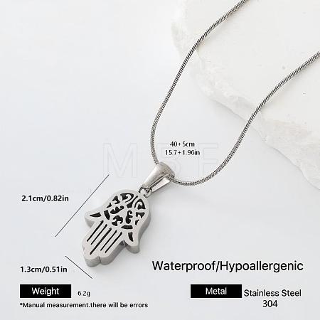 304 Stainless Steel Pendant Necklaces YX4815-6-1