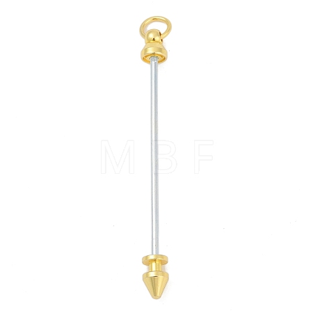 Alloy Bar Beadable Keychain for Jewelry Making DIY Crafts KEYC-A015-01G-1